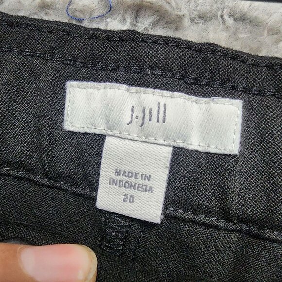 J. Jill Pants Womens 20 Black Stretch Polyester Blend Trousers - Picture 4 of 12